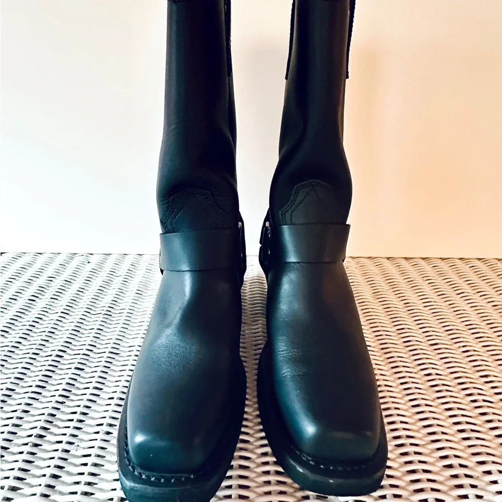 Dingo Molly Harness Boots Black Leather, Women’s 8.5 - Picture 5 of 9